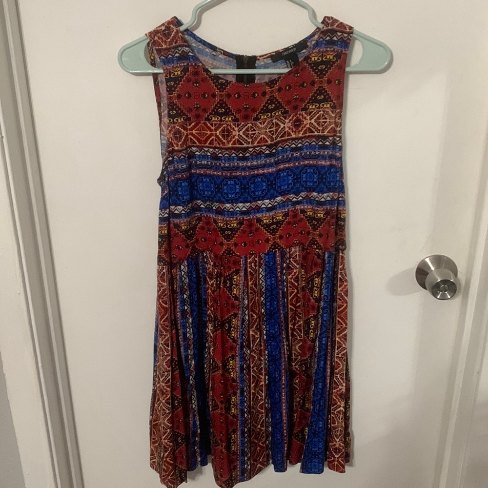 Orange & blue sundress